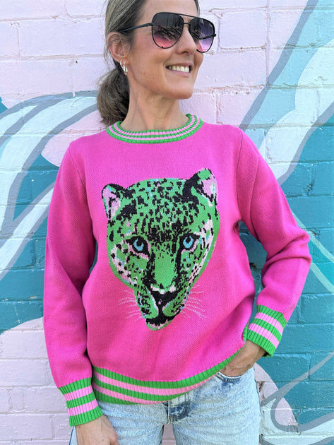 Neon 2024 cheetah sweater